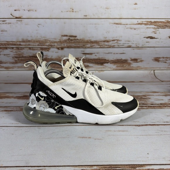 Nike Air Max 270 Women's Size 8 Sneakers White/Black AR0499-100 Used - Picture 5 of 9